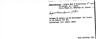 Bild på arkivkortet för arkivposten Augustamossen