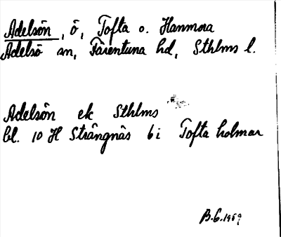 Bild på arkivkortet för arkivposten Adelsön