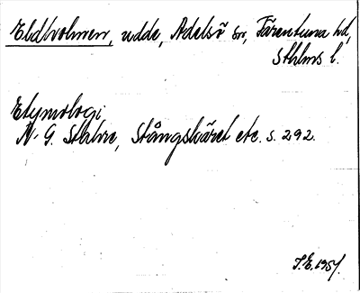 Bild på arkivkortet för arkivposten Eldholmen