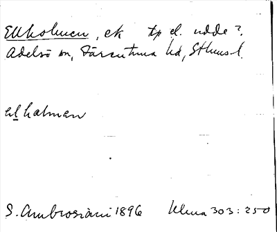 Bild på arkivkortet för arkivposten Ellholmen