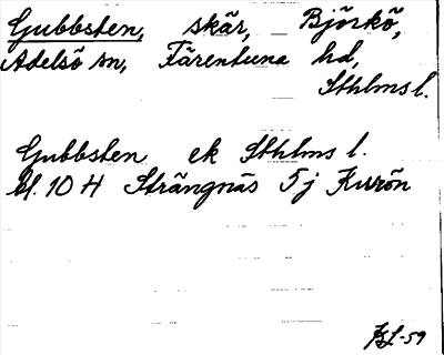 Bild på arkivkortet för arkivposten Gubbsten