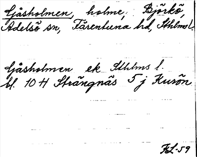 Bild på arkivkortet för arkivposten Gåsholmen