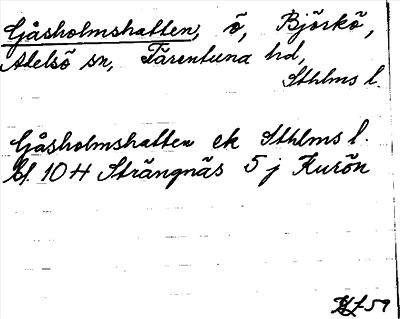 Bild på arkivkortet för arkivposten Gåsholmshatten