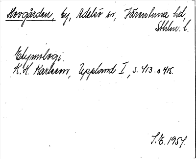 Bild på arkivkortet för arkivposten Hovgården