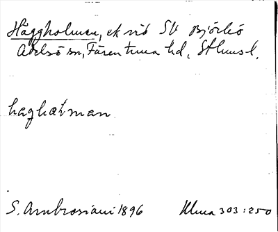 Bild på arkivkortet för arkivposten Häggholmen