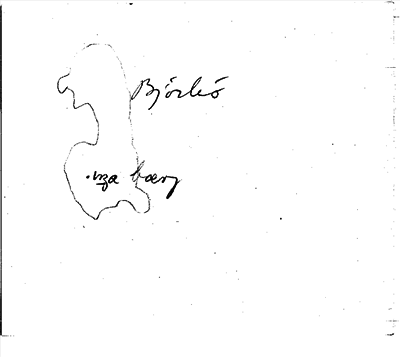 Bild på baksidan av arkivkortet för arkivposten Inga berg