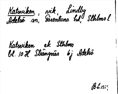 Bild på arkivkortet för arkivposten Katsviken