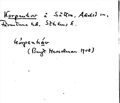 Bild på arkivkortet för arkivposten Korpenhov