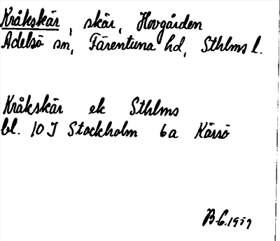Bild på arkivkortet för arkivposten Kråkskär