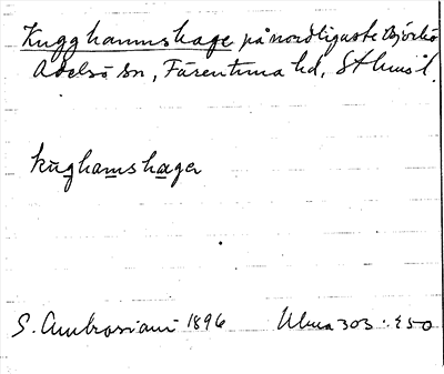 Bild på arkivkortet för arkivposten Kugghamnshage