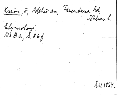 Bild på arkivkortet för arkivposten Kurön