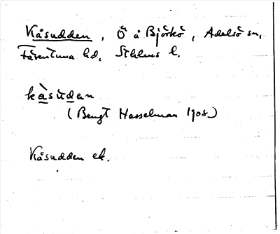 Bild på arkivkortet för arkivposten Kåsudden
