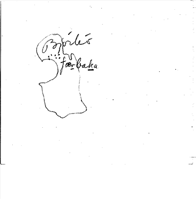 Bild på baksidan av arkivkortet för arkivposten Kärrbacka
