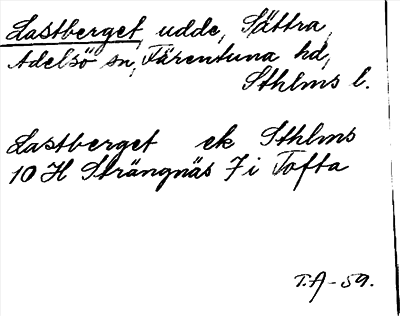 Bild på arkivkortet för arkivposten Lastberget