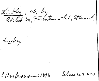 Bild på arkivkortet för arkivposten Lindby
