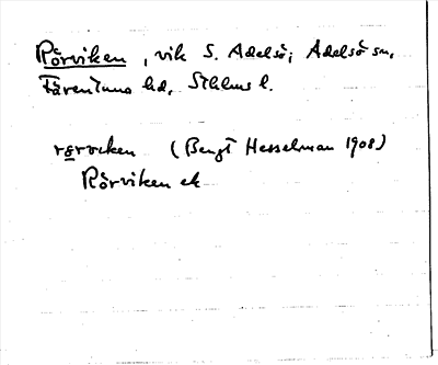 Bild på arkivkortet för arkivposten Rörviken