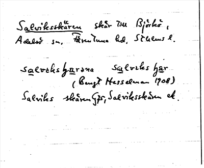 Bild på arkivkortet för arkivposten Salviksskären