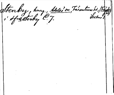 Bild på arkivkortet för arkivposten Stenby