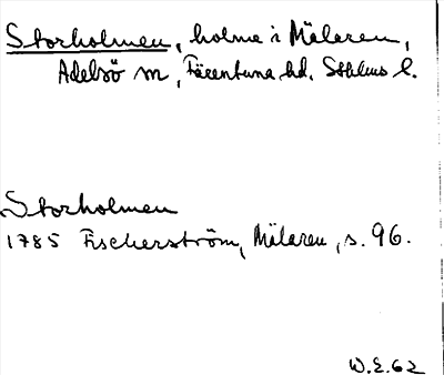 Bild på arkivkortet för arkivposten Storholmen