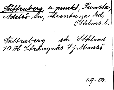 Bild på arkivkortet för arkivposten Sättraberg