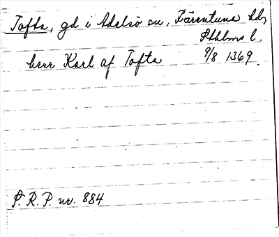 Bild på arkivkortet för arkivposten Tofta