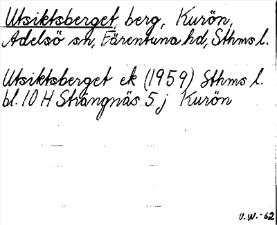 Bild på arkivkortet för arkivposten Utsiktsberget