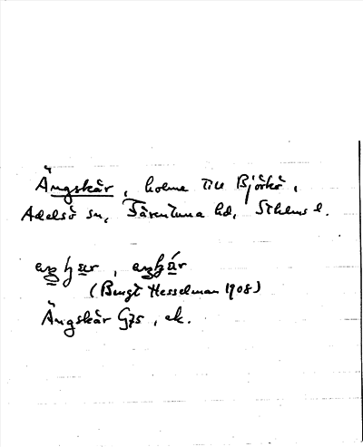 Bild på arkivkortet för arkivposten Ängskär