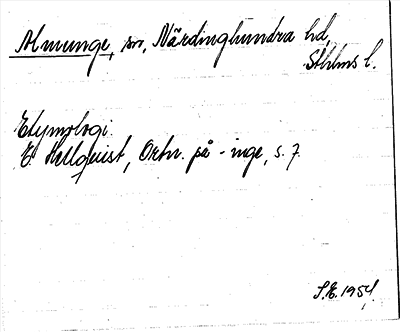 Bild på arkivkortet för arkivposten Almunge