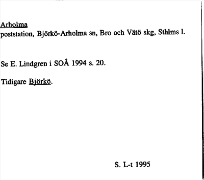 Bild på arkivkortet för arkivposten Arholma