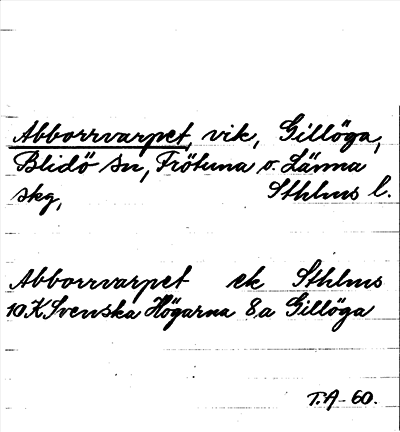 Bild på arkivkortet för arkivposten Abborrvarpet