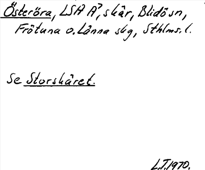 Bild på arkivkortet för arkivposten Österöra, se Storskäret
