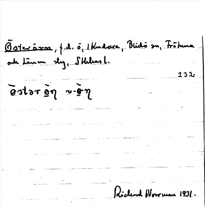 Bild på arkivkortet för arkivposten Österörn