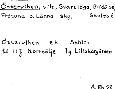 Bild på arkivkortet för arkivposten Ötterviken