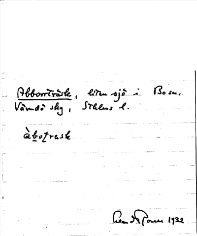 Bild på arkivkortet för arkivposten Abborrträsk