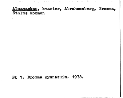 Bild på arkivkortet för arkivposten Almanackan