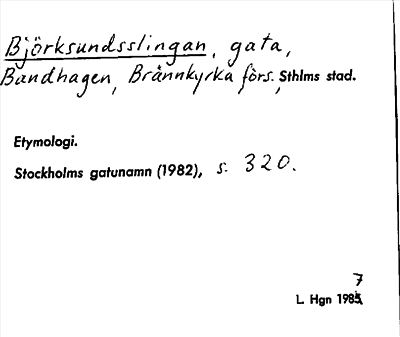 Bild på arkivkortet för arkivposten Björksundsslingan