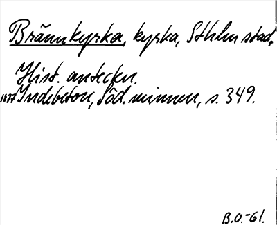 Bild på arkivkortet för arkivposten Brännkyrka