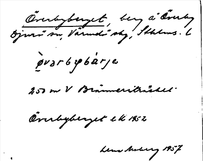Bild på arkivkortet för arkivposten Överbyberget