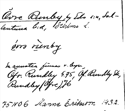 Bild på arkivkortet för arkivposten Övre Runby