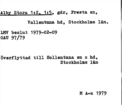 Bild på arkivkortet för arkivposten Alby Stora