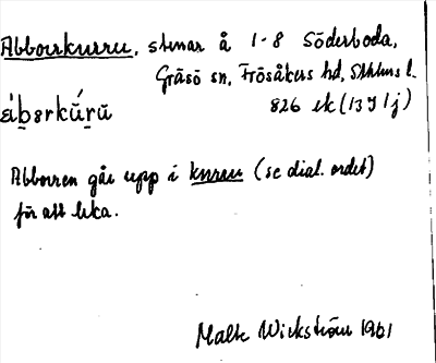 Bild på arkivkortet för arkivposten Abborrkurru