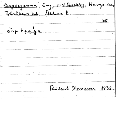Bild på arkivkortet för arkivposten Asptegarna