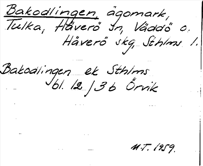 Bild på arkivkortet för arkivposten Bakodlingen