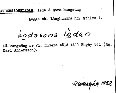 Bild på arkivkortet för arkivposten Anderssonsladan