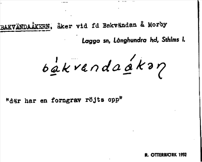 Bild på arkivkortet för arkivposten Bakvändaåkern