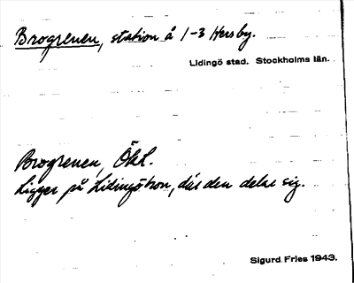 Bild på arkivkortet för arkivposten Brogrenen