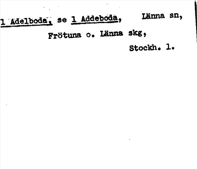 Bild på arkivkortet för arkivposten Adelboda, se 1 Addeboda