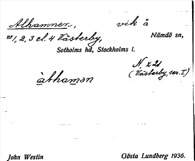 Bild på arkivkortet för arkivposten Alhamnen