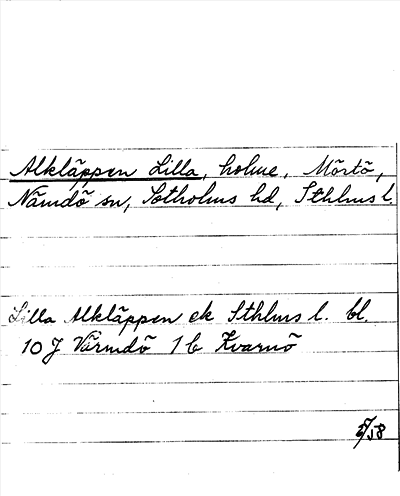 Bild på arkivkortet för arkivposten Alkläppen, Lilla