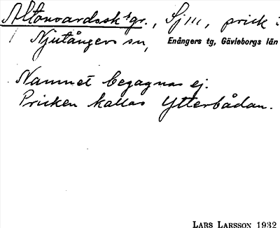 Bild på arkivkortet för arkivposten Aftonvardssk gr.